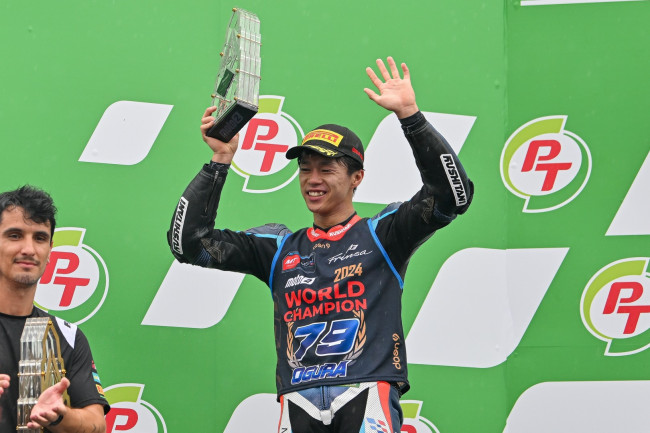 Ai Ogura blir den første japanske føreren på MotoGP-pallen siden Nakasuga i 2012