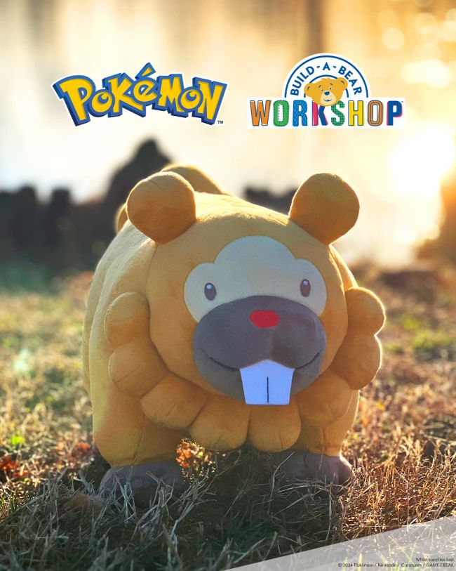 Bidoff er den nyeste Pokémonen i Build-A-Bears plysjserie.