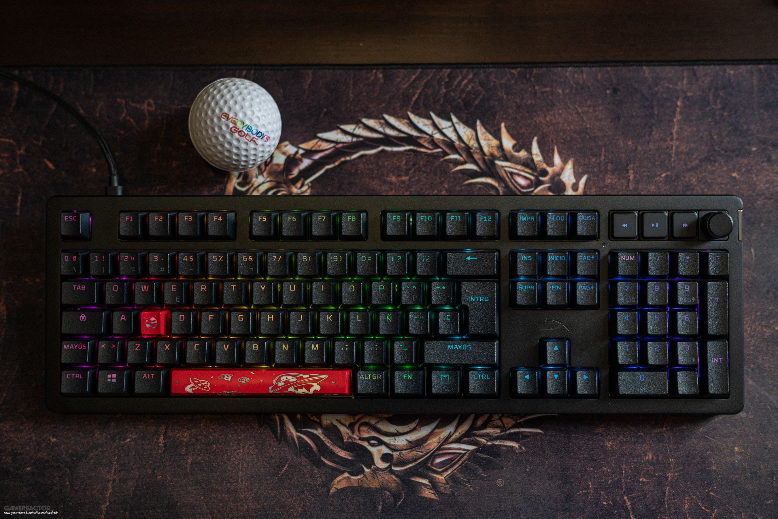 HyperX Alloy Rise Deckplatte - Magnetische Tastaturabdeckung Mit Drehknopf, Werkzeugfrei