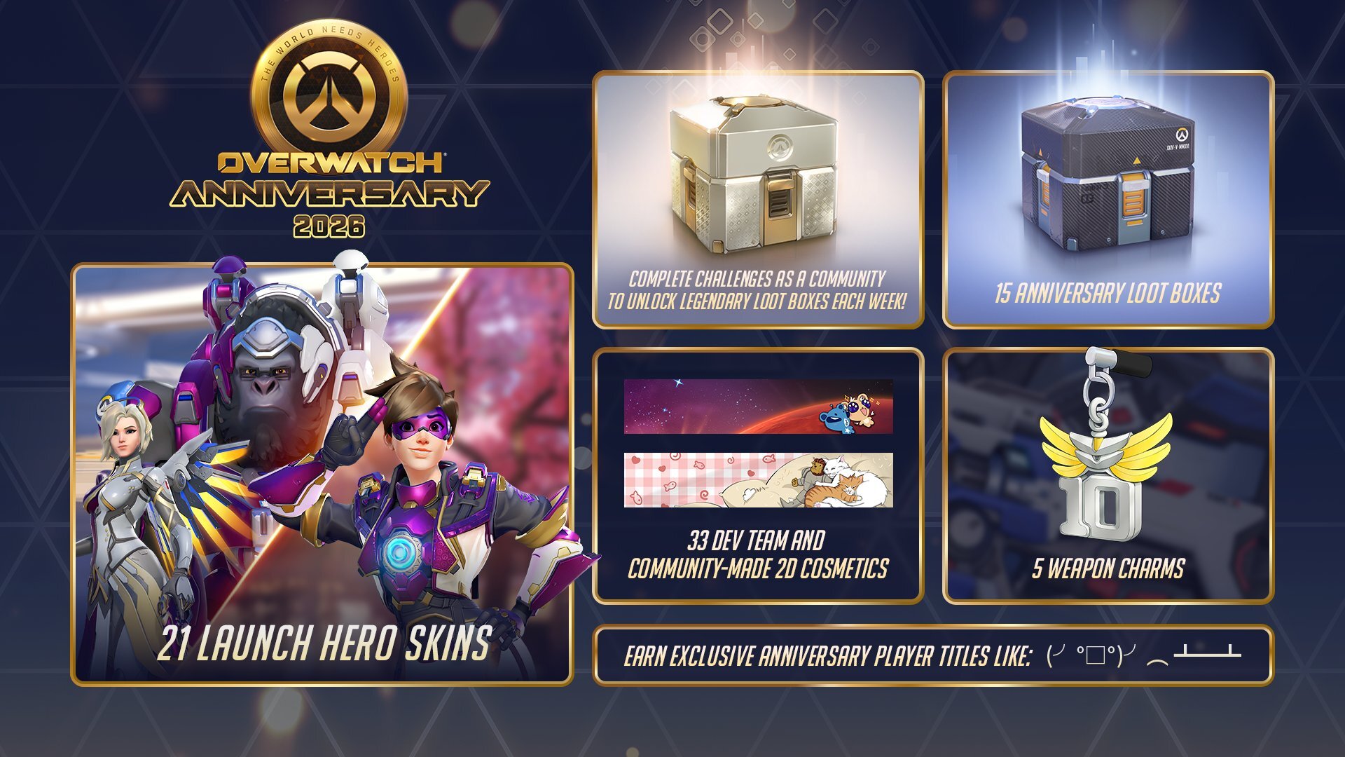 Overwatchs 10-årsjubileumsevent starter i morgen, her er hva det vil tilby