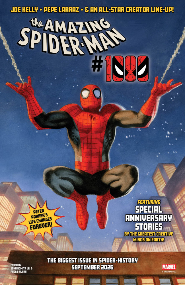 The Amazing Spider-Mans 1000. utgave kommer i september, og den regnes som "den største utgaven i Spider-historien"