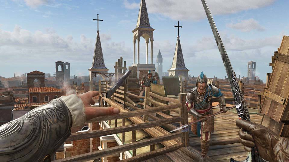 Non devi imparare a interpretare tre personaggi completamente diversi in Assassin’s Creed Nexus VR
