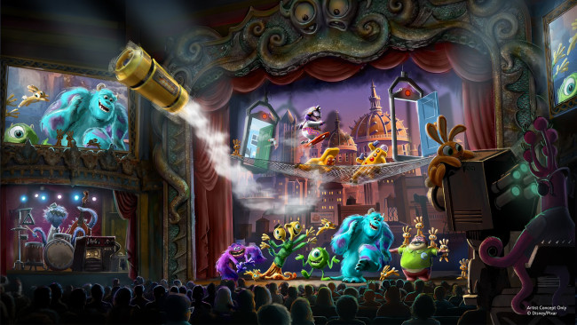 Monstropolis-temaområdet åpner i Disney World i 2027 (uten berg-og-dal-banen)