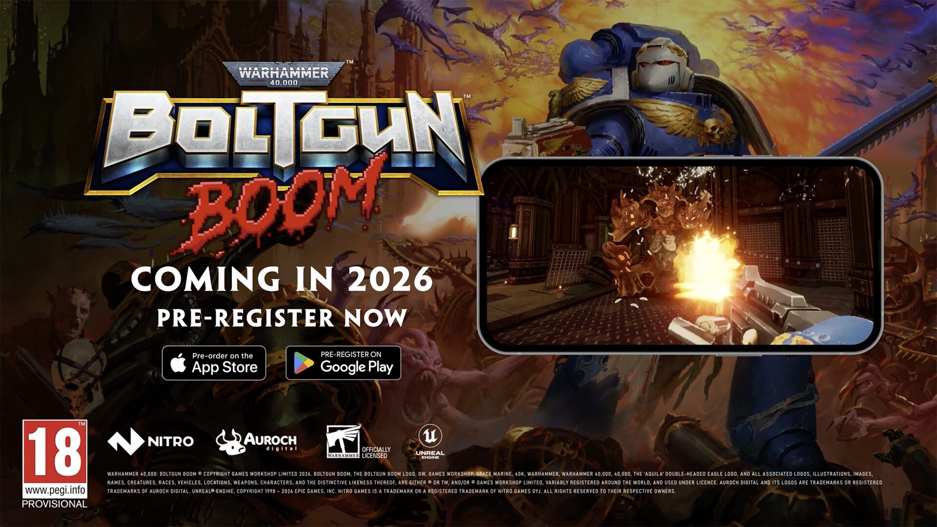 Ta med deg en boomer-shooter på farten med Warhammer 40,000: Boltgun Boom