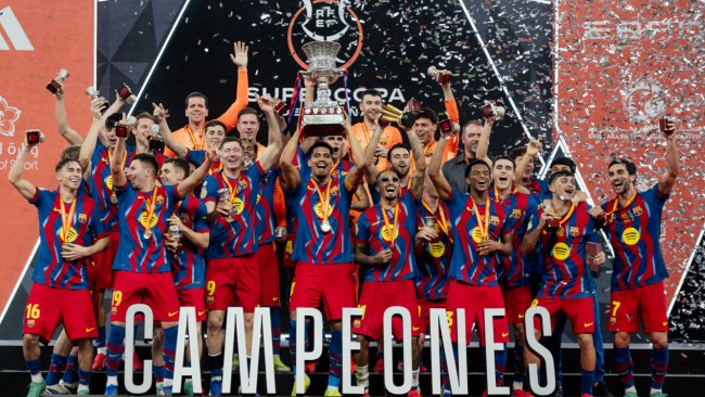 Barcelona slår Real Madrid 3-2 og tar den spanske supercupen for andre år på rad