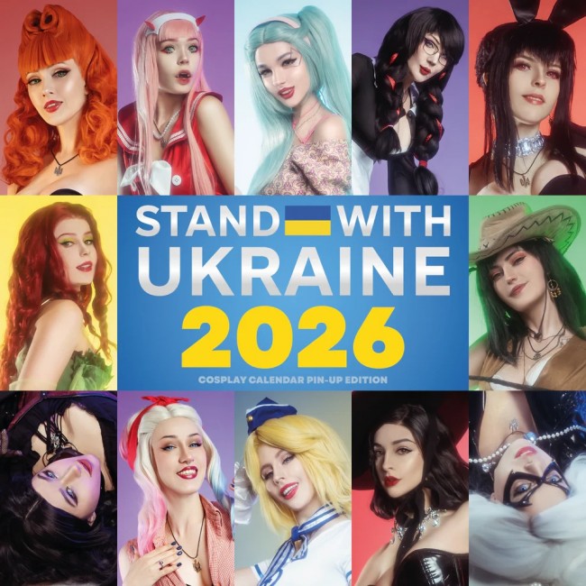 Start 2026 med å støtte Ukraina med en fin cosplay-kalender
