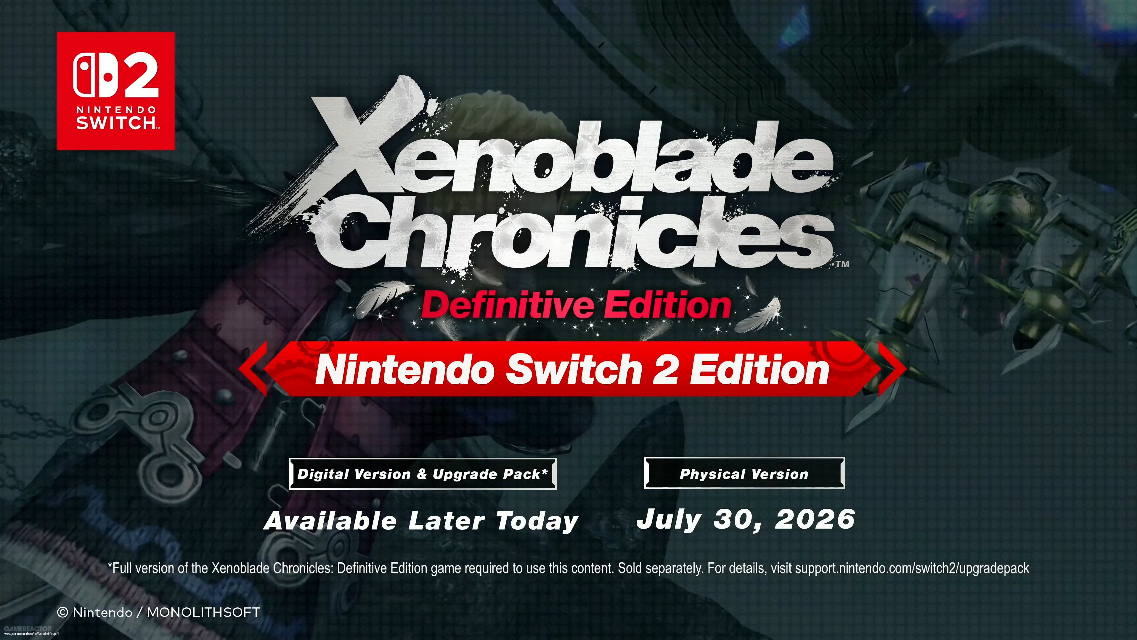 Ikke én, ikke to: alle de tre hovedspillene i Xenoblade Chronicles-serien får egne versjoner til Nintendo Switch 2