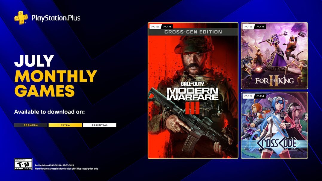 Call of Duty: Modern Warfare III Overskrifter: PlayStation Plus-titlene for juli