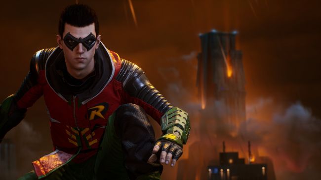 Robin slår fra seg i Gotham Knights-gameplay