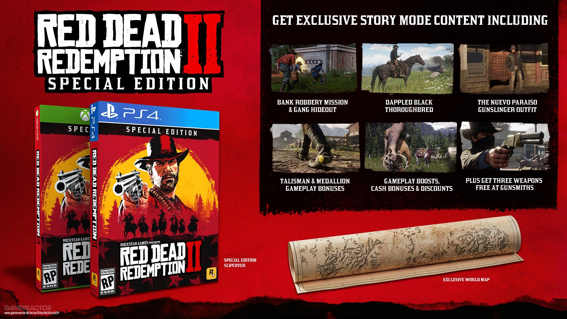 RDR2 Special Edition, Ultimate Edition og Collector's Box bekreftet