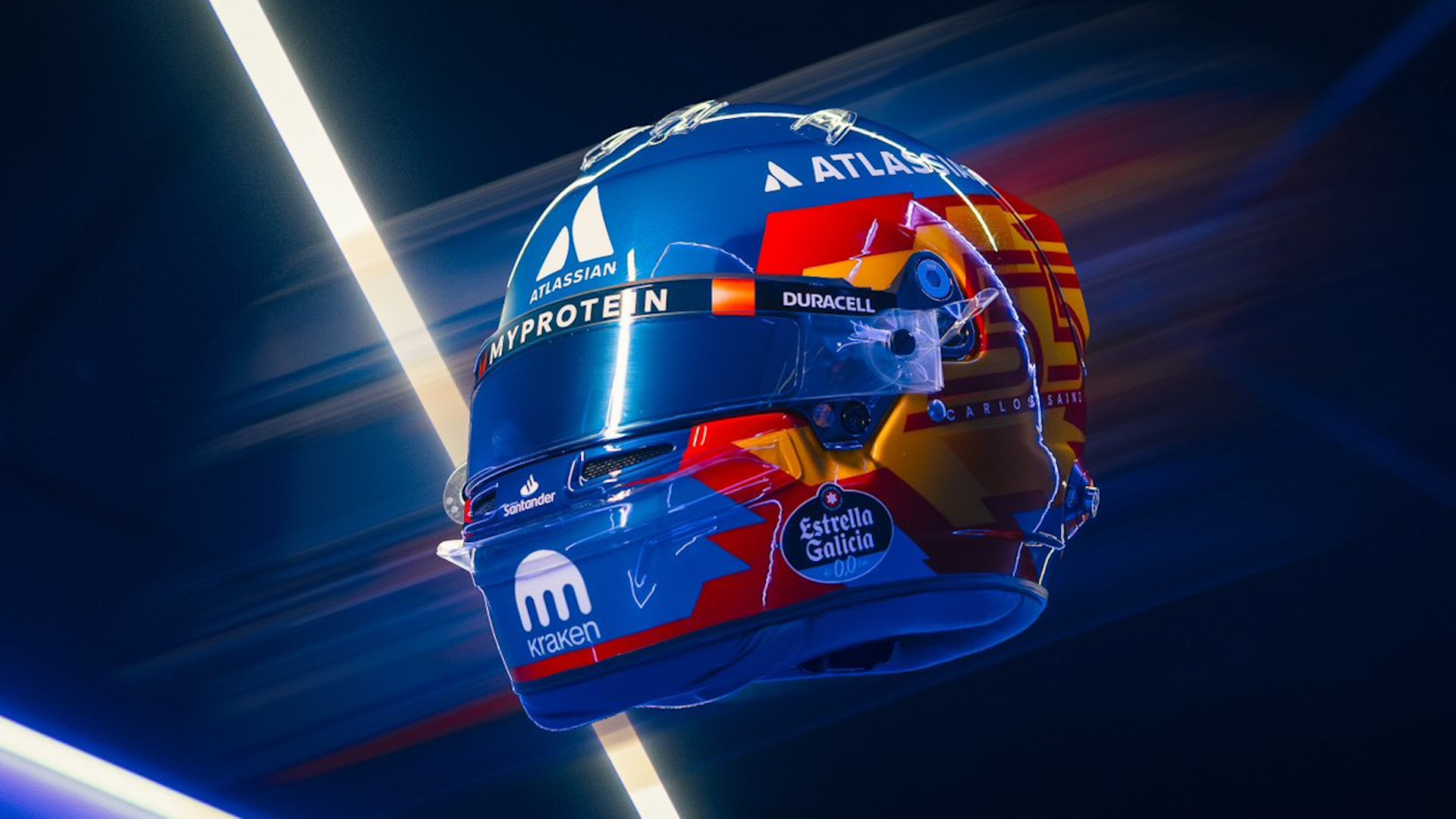 Carlos Sainz' æra i Williams begynner: Første titt på hjelmen hans for 2025-sesongen