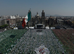 Mexico sl&aring;r Guinness' verdensrekord for "verdens st&oslash;rste fotballklasse" for &aring; feire det kommende verdensmesterskapet
