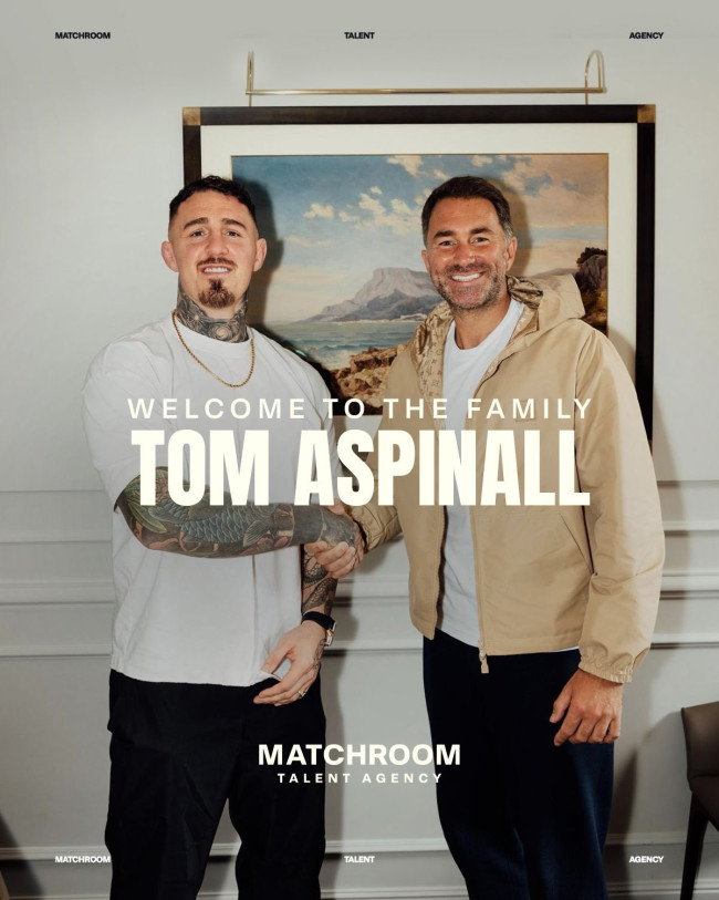 Eddie Hearn slår tilbake når Tom Aspinall signerer for Matchroom