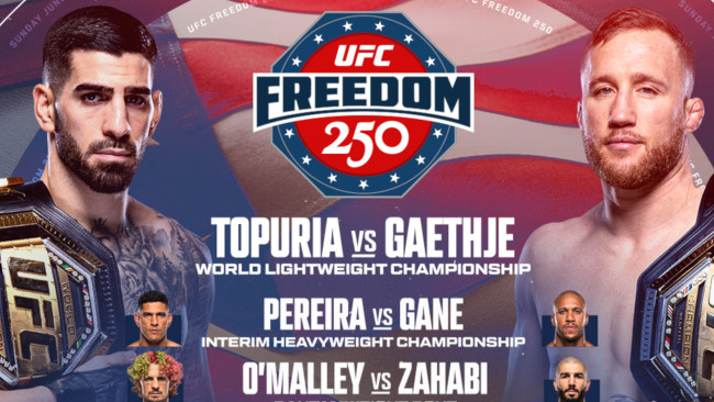 Ilia Topuria vs. Justin Gaethje bekreftet som overskrift for UFC i Det hvite hus på Trumps bursdag