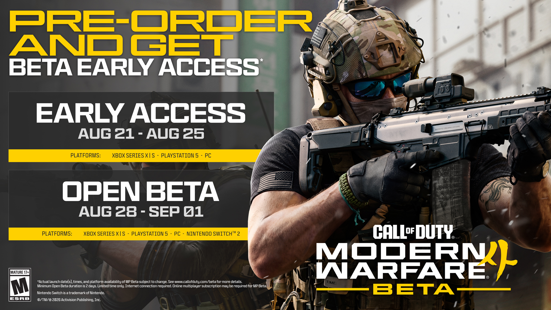 Call of Duty: Modern Warfare 4 vil arrangere to beta-helger i slutten av august