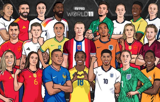 FIFPro World 11 kunngjort: Dette er drømmelagene i 2024