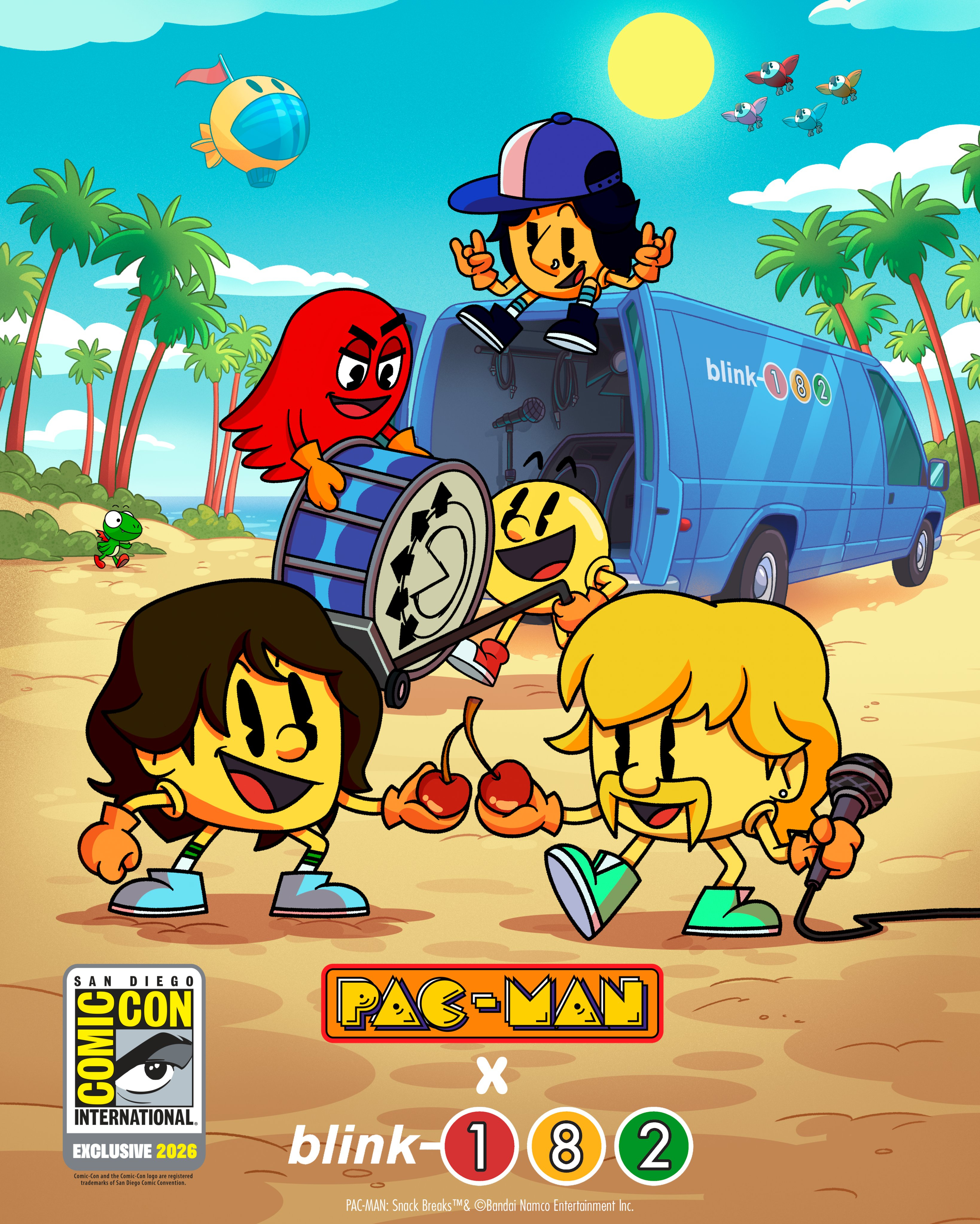 Blink-182 og Pac-Man lanserer et samarbeid i forbindelse med San Diego Comic-Con 2026