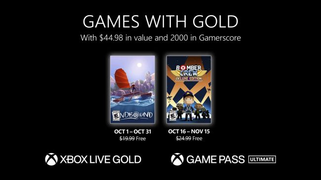 Xbox Games with Gold kuttes til to middelmådige spill i oktober