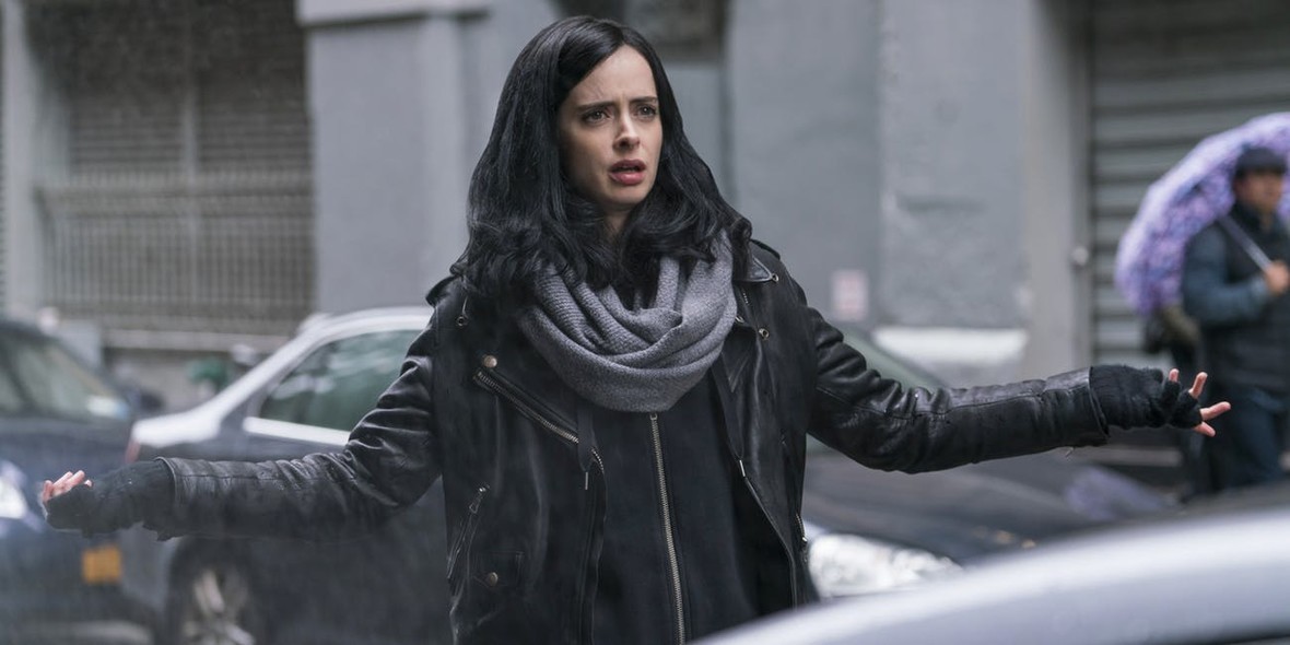 Krysten Ritter hinter til Jessica Jones i Daredevil: Born Again	