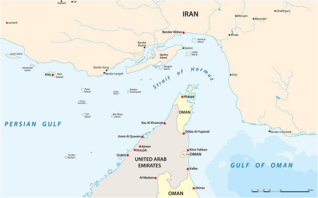 Iran stenger delvis Hormuzstredet mens atomforhandlingene med USA begynner