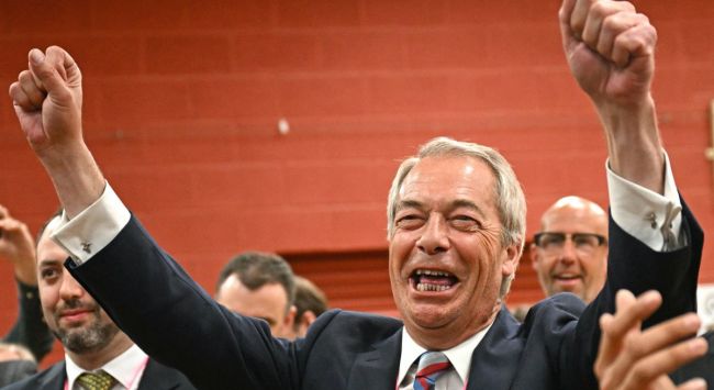 Det blir mann mot søppelkasse når Farage går i kamp mot grev Binface