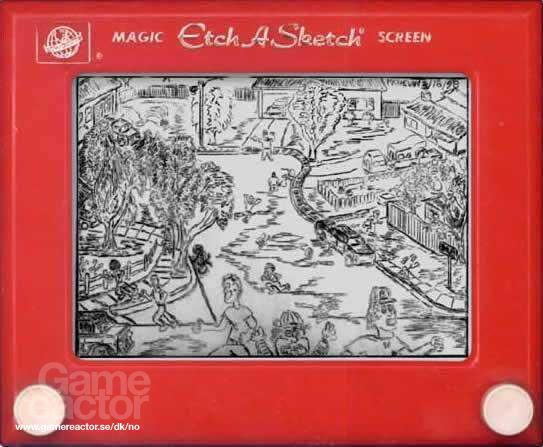 Etch A Sketch på storskjermen