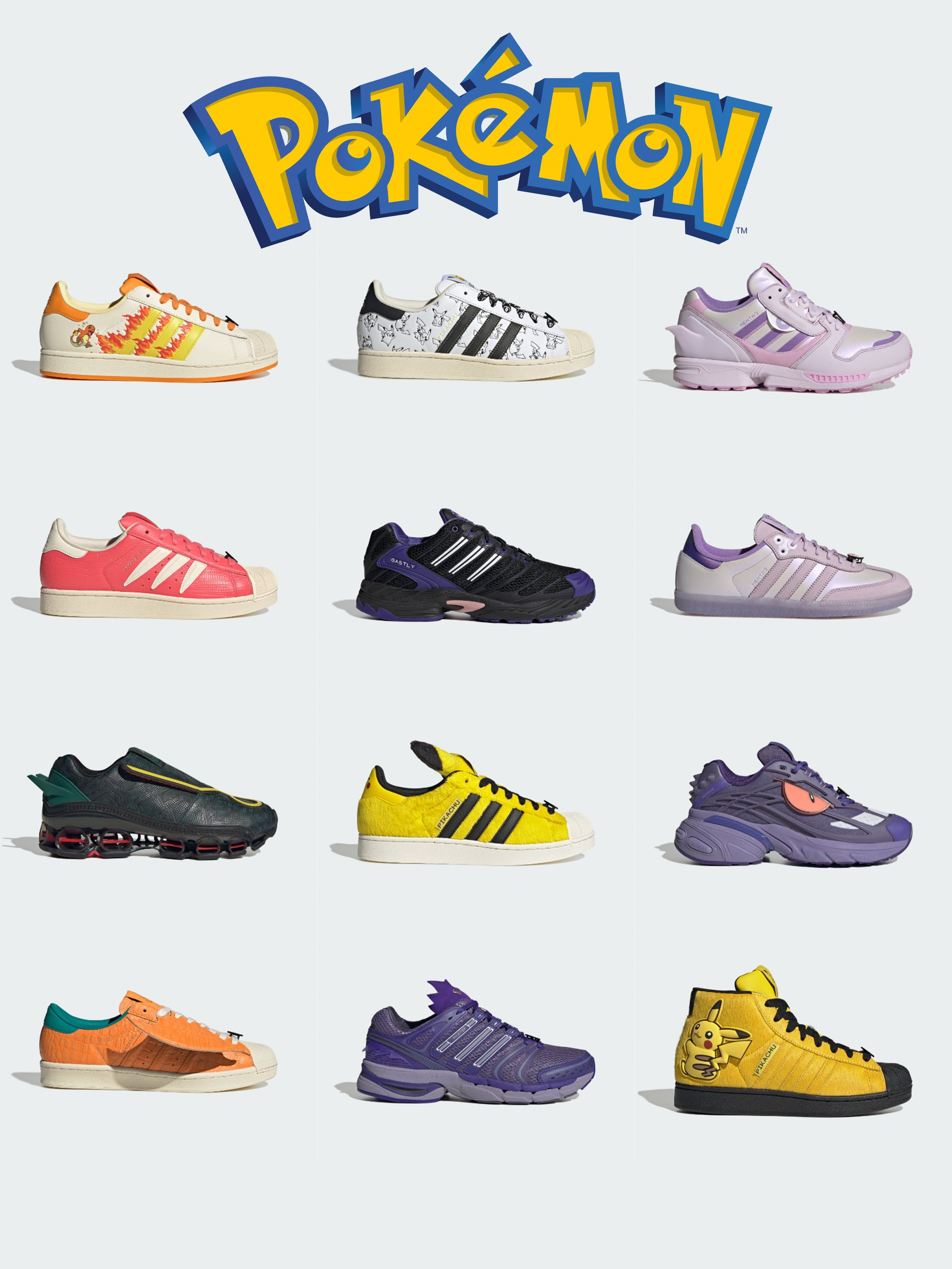 Adidas lanserer en omfattende Pokémon-sneakerskolleksjon