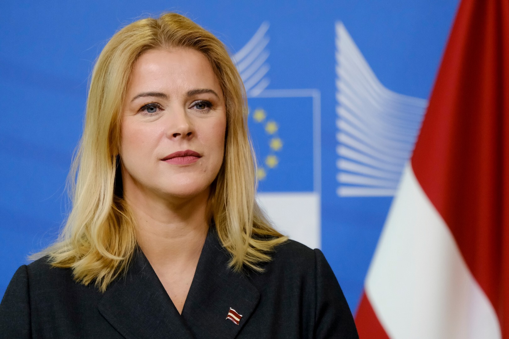 Latvias statsminister Evika Silina går av etter håndteringen av ukrainske droner på deres jord