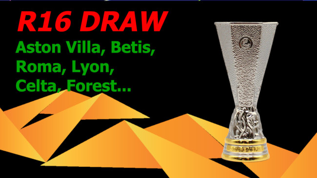 Trekning av UEFA Europa League: Konkurrentene til åttendedelsfinalene offentliggjort