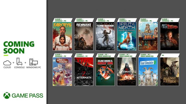 Far Cry 6, Rise of the Tomb Raider, SteamWorld Build e altri sono in arrivo su Game Pass