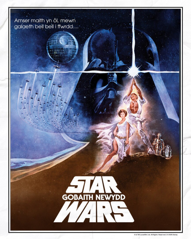 Star Wars: Episode IV – En ny Hope blir dubbet til walisisk