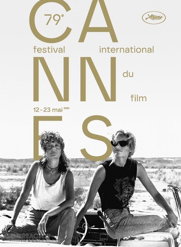 Filmfestivalen i Cannes hyller 35-årsjubileet for premieren på Thelma & Louise på den offisielle plakaten for 2026-utgaven