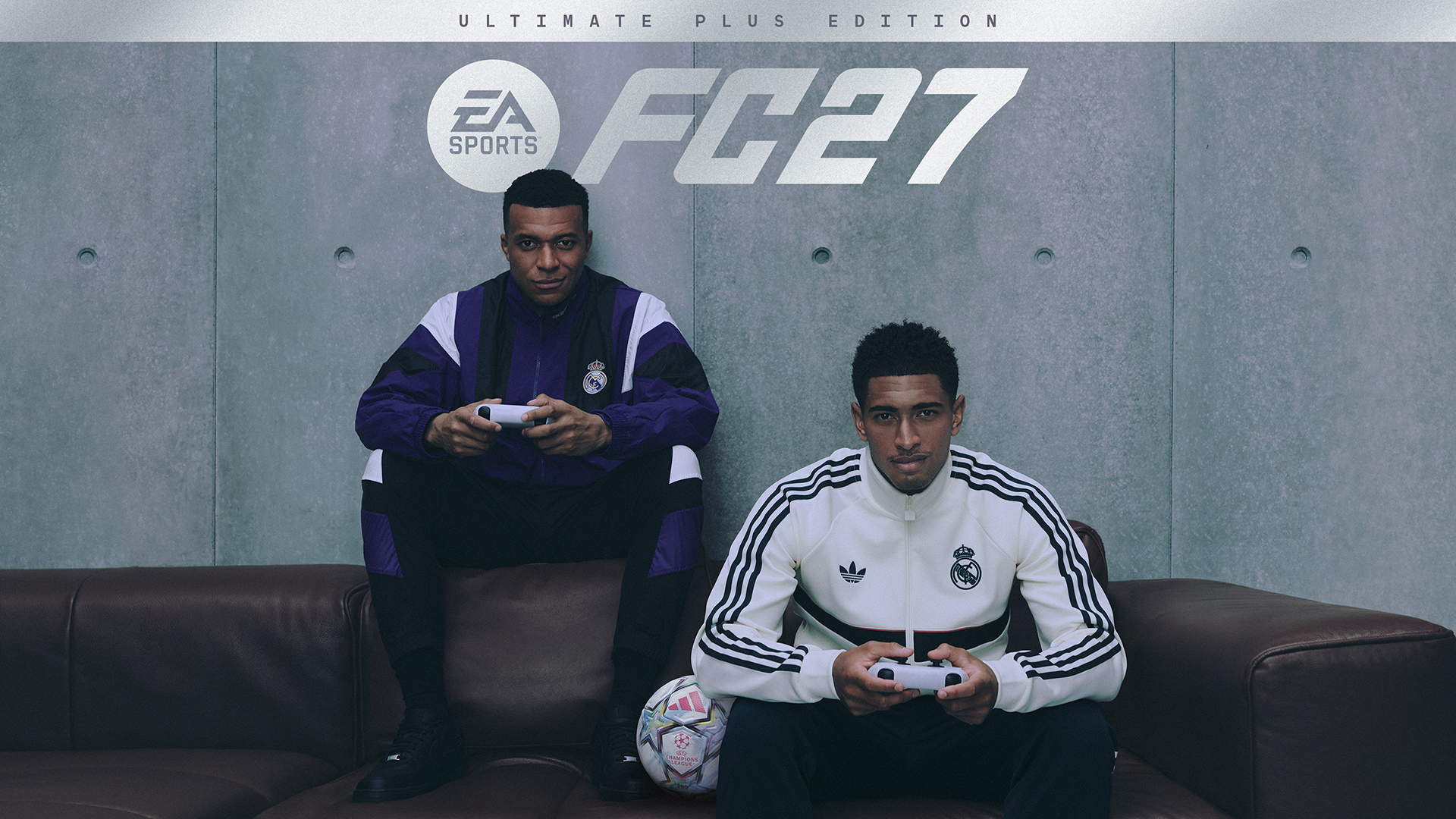 EA Sports FC 27 kommer i tre versjoner; Jude Bellingham er sammen med Kylian Mbappé på forsiden av Ultimate Plus Edition