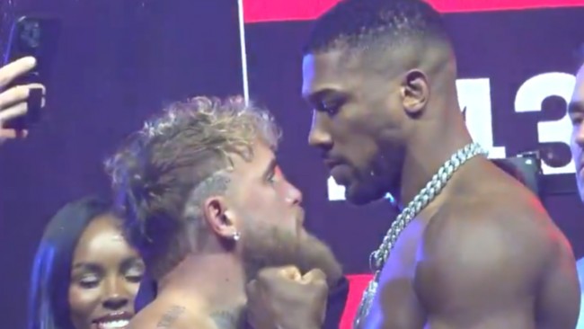 Anthony Joshua veier 13 kg mer enn Jake Paul før Netflix-boksekampen