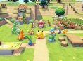 Pok&eacute;mon tar et blad ut av Animal Crossings b&oslash;ker med Pokopia
