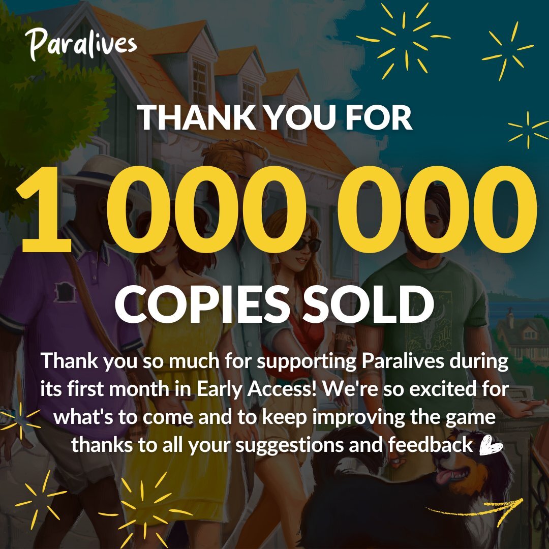 Indie-livssimulatoren « Paralives » har solgt 1 million eksemplarer på en måned