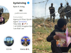 NBA-stjernen Kyrie Irving endrer profilbilde i solidaritet med palestinske barn som er blokkert fra &aring; g&aring; p&aring; skolen