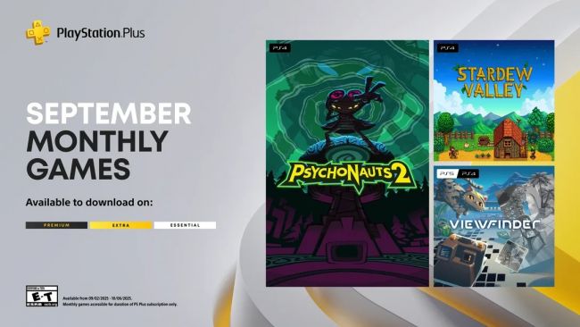 Psychonauts 2, Viewfinder og Stardew Valley er gratis med PlayStation Plus i september