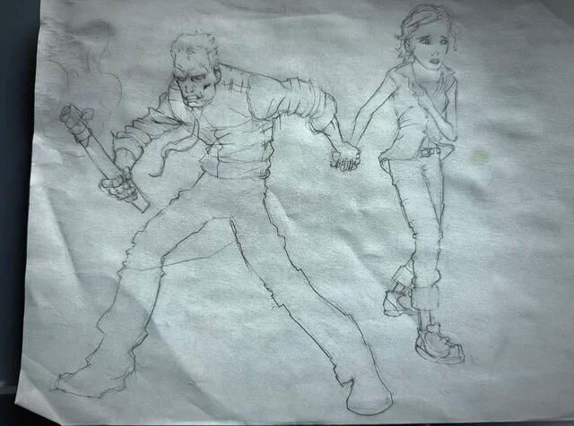 Neil Druckmann avslører originale skisser av Joel og Ellie, og røper hva som kommer til å skje med The Last of Us