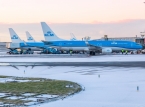 Sn&oslash; og vind lammer Amsterdams Schiphol