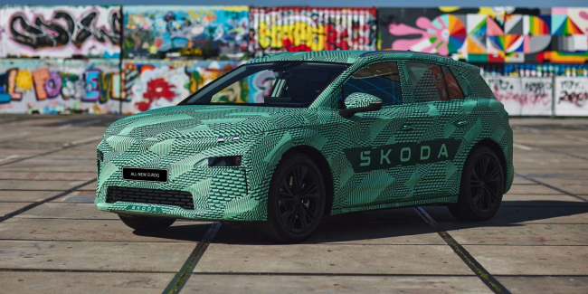 Skoda avslører ny helelektrisk kompakt-SUV
