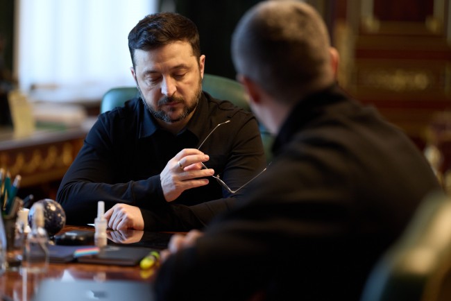 Zelenskij presenterer et nytt luftvernsystem: 