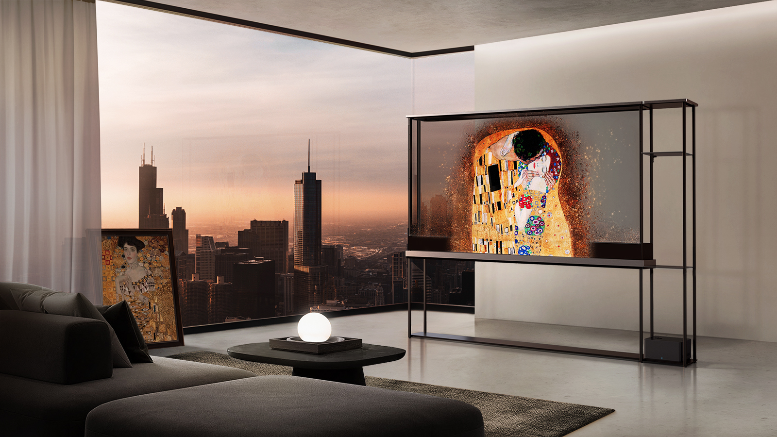 LG ti offre il primo TV trasparente e wireless al mondo.  –