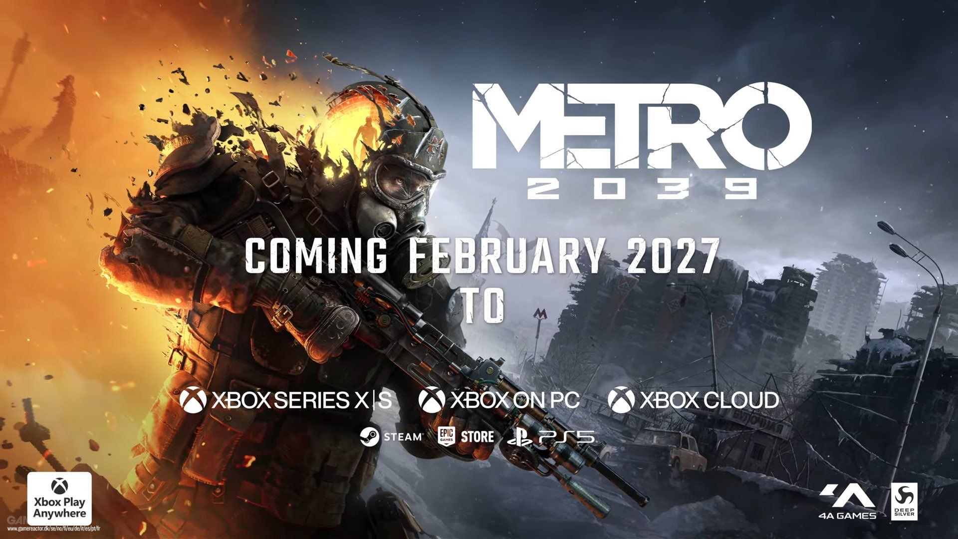 Metro 2039 begrenser utgivelsesvinduet til februar 2027