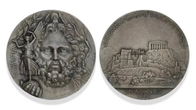 Autentisk sølvmedalje fra OL i 1896 solgt for over 150 000 euro i Danmark