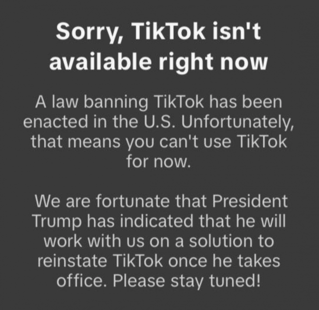 TikTok forbudt i USA