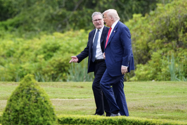 Trump sier det er "trist å se" at båndene mellom USA og Storbritannia brytes på grunn av Iran-angrepene