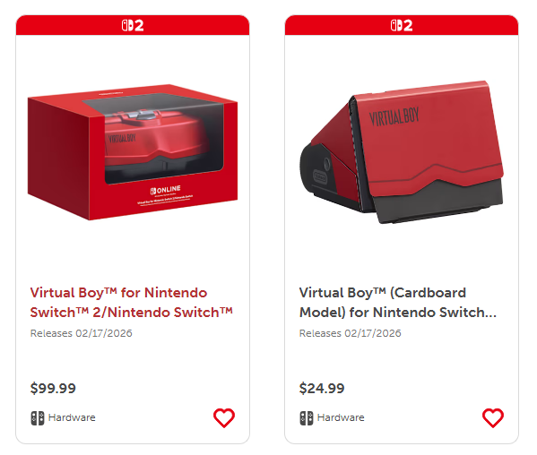 Nintendos Virtual Boy-tillegg vil koste $ 100 - - Gamereactor