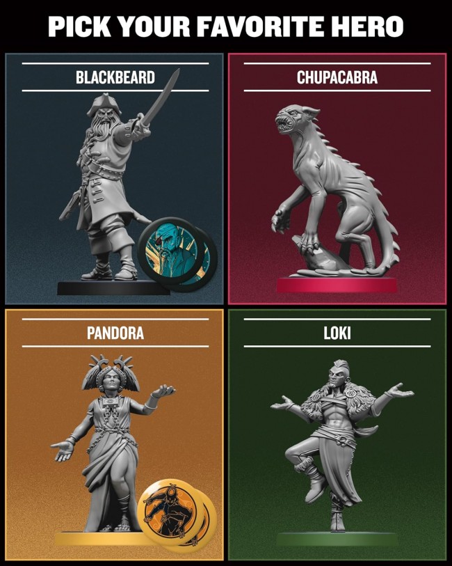 Vi har spilt brettspill med sjørøvere, guder og monstre i Unmatched: Battle of Legends - Volume Three