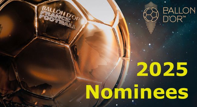 Ballon d'Or 2025: Alle de nominerte er offentliggjort